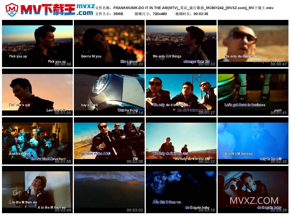 FRANKMUSIK-DO IT IN THE AM(MTV)_英语_流行歌曲_MC801242